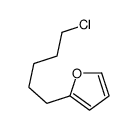 2-(5-chloropentyl)furan Structure