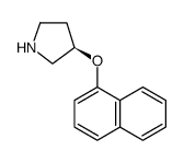 Pyrrolidine, 3-(1-naphthalenyloxy)-, (3R) Structure