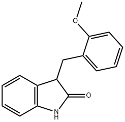 3-(2-Methoxy-benzyl)-1,3-dihydro-indol-2-one结构式