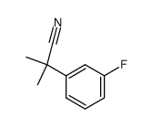 2-(3-fluoro-phenyl)-2-methyl-propionitrile结构式