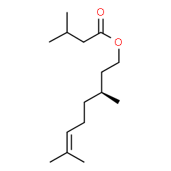 (S)-3,7-dimethyloct-6-enyl isovalerate结构式