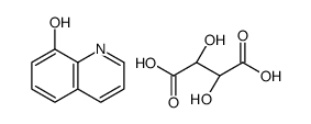 8-hydroxyquinolinium hydrogen (R*,R*)-()-tartrate结构式