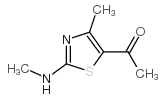 1-(4-METHYL-2-(METHYLAMINO)THIAZOL-5-YL)ETHANONE Structure