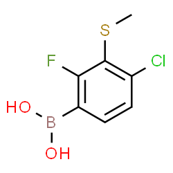 4-Chloro-2-fluoro-3-methylthiophenylboronic acid Structure