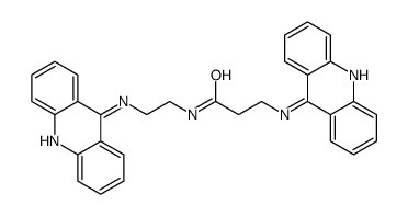 3-(acridin-9-ylamino)-N-[2-(acridin-9-ylamino)ethyl]propanamide结构式