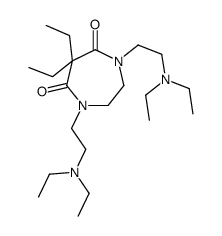 1,4-bis[2-(diethylamino)ethyl]-6,6-diethyl-1,4-diazepane-5,7-dione结构式