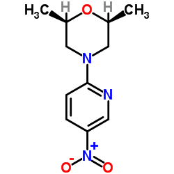 (2R,6S)-2,6-DIMETHYL-4-(5-NITROPYRIDIN-2-YL)MORPHOLINE structure