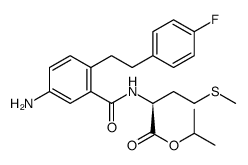 L-Methionine, N-[5-amino-2-[2-(4-fluorophenyl)ethyl]benzoyl]-, 1-methylethyl ester Structure