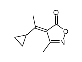 5(4H)-Isoxazolone,4-(1-cyclopropylethylidene)-3-methyl-,(E)-(9CI) picture