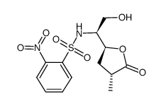 N-{(1S)-1-[(2S,4R)-4-methyl-5-oxotetrahydrofuran-2-yl]-2-hydroxyethyl}-2-nitrobenzenesulfonamide Structure