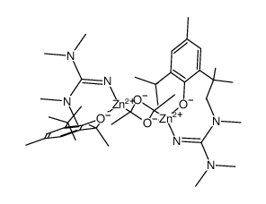 [Zn(μ-OCH2CH3)(1,1,3,3-tetramethylguanidine)(OC6H2(CMe3)2-2,6-4-Me)]结构式