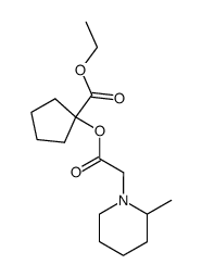 1-[(2-methyl-piperidin-1-yl)-acetoxy]-cyclopentanecarboxylic acid ethyl ester Structure