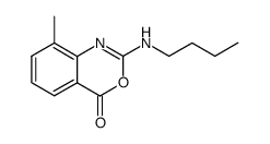 2-n-butylamino-8-methyl-4H-3,1-benzoxazin-4-one结构式