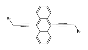 9,10-bis(3-bromo-1-propynyl)anthracene Structure
