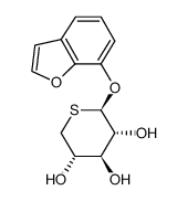 7-benzofuranyl 5-thio-β-D-xylopyranoside结构式