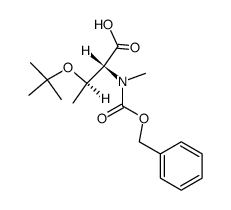 Z-N-Me-D-aThr(tBu)-OH Structure