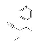 (Z)-2-(1-Pyridin-4-yl-ethyl)-but-2-enenitrile Structure