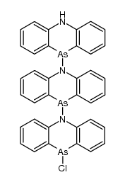 10-chloro-10H,5''H-[5,10',5',10'']terphenarsazine结构式