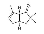 cis-3,3a,4,6a-tetrahydro-2,2,6-trimethyl-1(2H)-pentalenone结构式