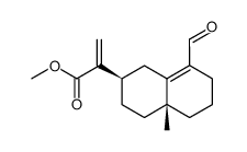 methyl 15-oxo-eudesmane-4,11(13)-dien-1 2-oate结构式