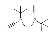 (S,S)-1,2-bis(t-butyl(ethynyl)phosphino)ethane Structure