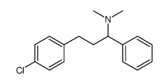 3-(4-chlorophenyl)-N,N-dimethyl-1-phenylpropan-1-amine Structure