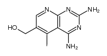 2,4-diamino-5-methyl-6-(hydroxymethyl)pyrido[2,3-d]pyrimidine结构式