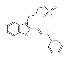 2-(2-anilinovinyl)-3-(4-sulfobutyl)benzoxazolium betaine结构式