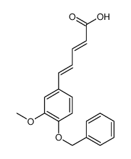 5-(3-methoxy-4-phenylmethoxyphenyl)penta-2,4-dienoic acid结构式