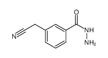 3-cyanomethylbenzoic acid hydrazide Structure