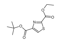 2,4-THIAZOLEDICARBOXYLICACID,4-(1,1-DIMETHYLETHYL)2-ETHYLESTER Structure