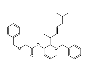 [(2E,7E)-6,10-dimethyl-5-phenylmethoxyundeca-2,7-dien-4-yl] 2-phenylmethoxyacetate Structure