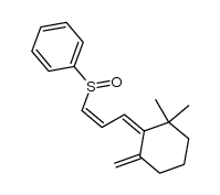 (2(1')Z,2Z)-1,1-dimethyl-3-methylene-2-(3'-(phenylsulfinyl)-2'-propenylidene)cyclohexane Structure