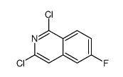 1,3-Dichloro-6-fluoroisoquinoline Structure