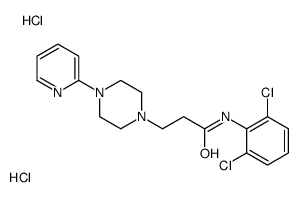 N-(2,6-dichlorophenyl)-3-(4-pyridin-2-ylpiperazin-1-yl)propanamide,dihydrochloride Structure