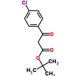3-(4-chlorophenyl)-3-oxopropionic acid tert-butyl ester结构式