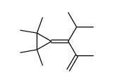 1-(2,4-dimethylpent-1-en-3-ylidene)-2,2,3,3-tetramethylcyclopropane结构式