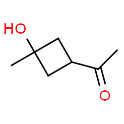 Ethanone, 1-(3-hydroxy-3-methylcyclobutyl)-, cis- (9CI) structure