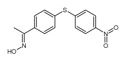 1-[4-(4-nitro-phenylsulfanyl)-phenyl]-ethanone oxime Structure