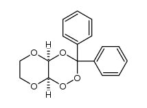 cis-2,3,5,7,10-pentaoxa-4,4-diphenylbicyclo[4.4.0]dodecane结构式