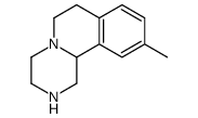 10-甲基-2,3,4,6,7,11B-六氢-1H-吡嗪并[2,1-A]异喹啉结构式