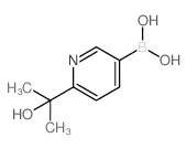 6-(2-hydroxypropan-2-yl)pyridin-3-ylboronic acid structure