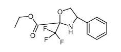 ethyl (4R)-4-phenyl-2-(trifluoromethyl)-1,3-oxazolidine-2-carboxylate结构式