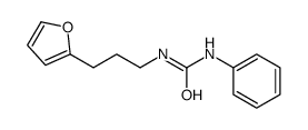 1-[3-(furan-2-yl)propyl]-3-phenylurea结构式