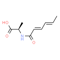 D-Alanine,N-(1-oxo-2,4-hexadienyl)-,(E,E)- (9CI) picture