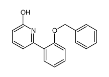 6-(2-phenylmethoxyphenyl)-1H-pyridin-2-one结构式