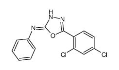5-(2,4-dichlorophenyl)-N-phenyl-1,3,4-oxadiazol-2-amine Structure