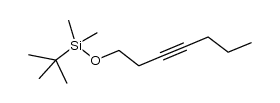tert-butyl(hept-3-ynyloxy)dimethylsilane Structure