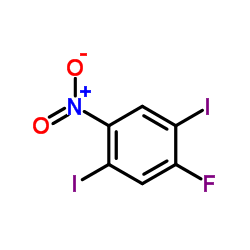 1-Fluoro-2,5-diiodo-4-nitrobenzene Structure