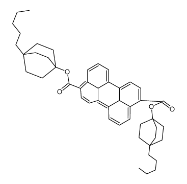 bis(1-pentyl-4-bicyclo[2.2.2]octanyl) 9b,12c-dihydroperylene-3,9-dicarboxylate结构式